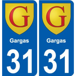 31 Penmarch escudo de armas de la etiqueta engomada de la placa de pegatinas de la ciudad