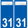 31 Penmarch logo autocollant plaque stickers ville