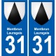 31 Penmarch coat of arms sticker plate stickers city