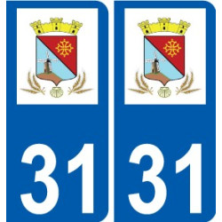31 Penmarch logotipo de la etiqueta engomada de la placa de pegatinas de la ciudad