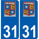 31 Penmarch logo autocollant plaque stickers ville