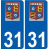31 Penmarch logo adesivo piastra adesivi città