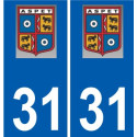 31 Penmarch logo autocollant plaque stickers ville