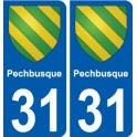 31 Penmarch stemma adesivo piastra adesivi città