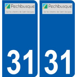 31 Penmarch logotipo de la etiqueta engomada de la placa de pegatinas de la ciudad
