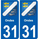 31 Penmarch blason autocollant plaque stickers ville