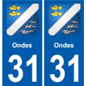31 Penmarch blason autocollant plaque stickers ville