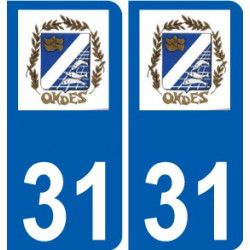 31 Penmarch logo autocollant plaque stickers ville