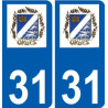31 Penmarch logo adesivo piastra adesivi città