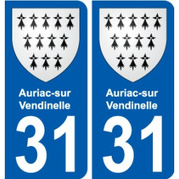 31 Penmarch escudo de armas de la etiqueta engomada de la placa de pegatinas de la ciudad