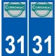 31 Penmarch logo autocollant plaque stickers ville