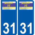 31 Penmarch logo autocollant plaque stickers ville