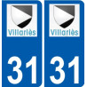 31 Penmarch logo autocollant plaque stickers ville