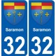 32 Penmarch coat of arms sticker plate stickers city