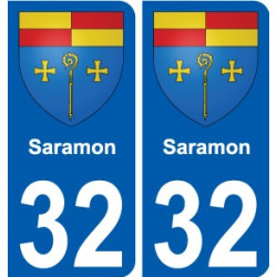 32 Penmarch escudo de armas de la etiqueta engomada de la placa de pegatinas de la ciudad
