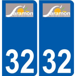 32 Penmarch logotipo de la etiqueta engomada de la placa de pegatinas de la ciudad