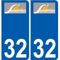 32 Penmarch logo autocollant plaque stickers ville