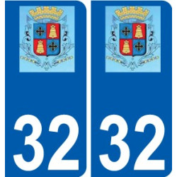 32 Penmarch logo autocollant plaque stickers ville