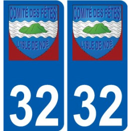 32 Penmarch logotipo de la etiqueta engomada de la placa de pegatinas de la ciudad