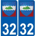 32 Penmarch logo aufkleber typenschild aufkleber stadt