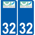 32 Penmarch logo autocollant plaque stickers ville