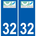 32 Penmarch logo autocollant plaque stickers ville