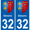32 Penmarch blason autocollant plaque stickers ville