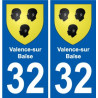 32 Penmarch stemma adesivo piastra adesivi città