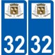 32 Penmarch logo sticker plate stickers city