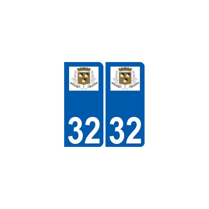 32 Penmarch logotipo de la etiqueta engomada de la placa de pegatinas de la ciudad