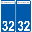 32 Penmarch logo autocollant plaque stickers ville