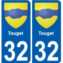 32 Penmarch blason autocollant plaque stickers ville