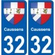 32 Penmarch blason autocollant plaque stickers ville