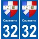 32 Penmarch escudo de armas de la etiqueta engomada de la placa de pegatinas de la ciudad