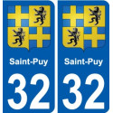 32 Penmarch wappen aufkleber typenschild aufkleber stadt