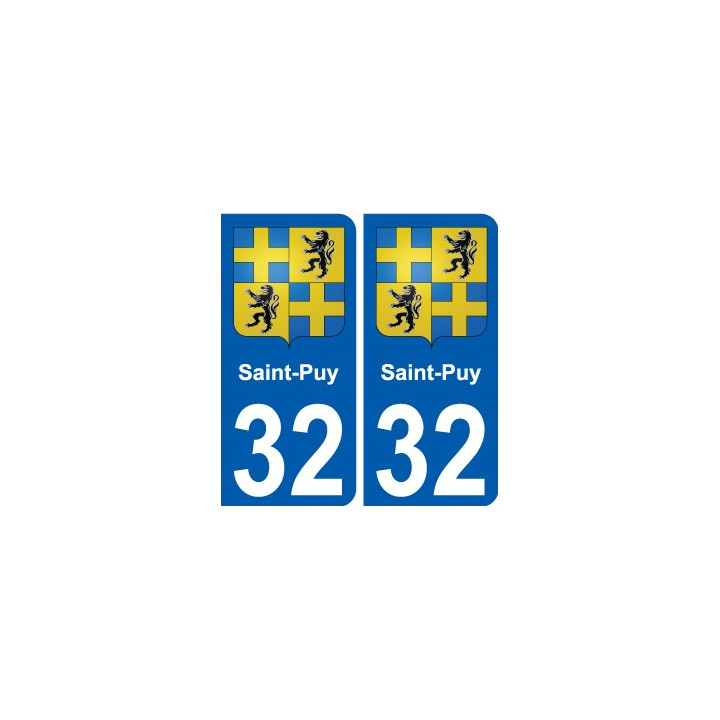 32 Penmarch coat of arms sticker plate stickers city