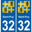 32 Penmarch wappen aufkleber typenschild aufkleber stadt