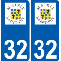 32 Penmarch logo adesivo piastra adesivi città