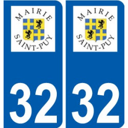 32 Penmarch logo autocollant plaque stickers ville
