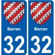 32 Penmarch coat of arms sticker plate stickers city