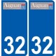 32 Penmarch logo autocollant plaque stickers ville