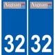 32 Penmarch logo sticker plate stickers city