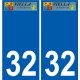 32 Penmarch logo autocollant plaque stickers ville