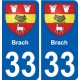 33 Penmarch coat of arms sticker plate stickers city
