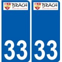 33 Penmarch logo autocollant plaque stickers ville