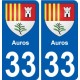 33 Penmarch stemma adesivo piastra adesivi città