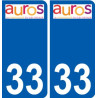 33 Penmarch logo autocollant plaque stickers ville