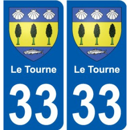 33 Penmarch coat of arms sticker plate stickers city