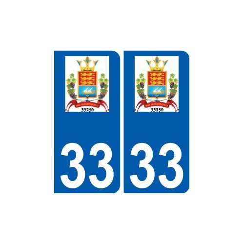 33 Penmarch logotipo de la etiqueta engomada de la placa de pegatinas de la ciudad