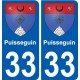 33 Penmarch blason autocollant plaque stickers ville